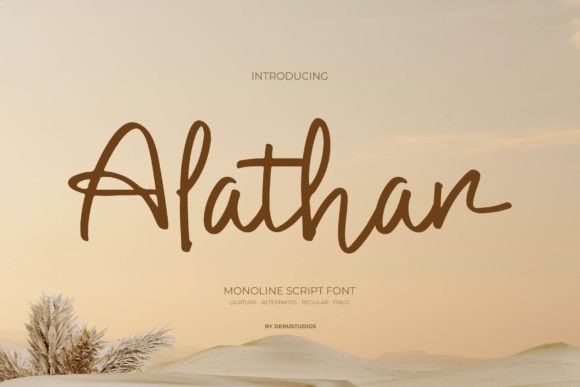 Alathar Font: Elegant Branding for Small Businesses