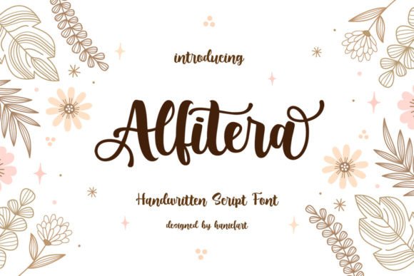 Alfitera: A Handwritten Font for Elegant Design
