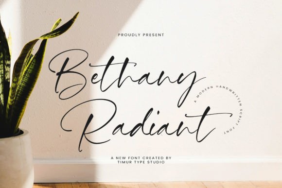 Bethany Radiant Font for Creative Design