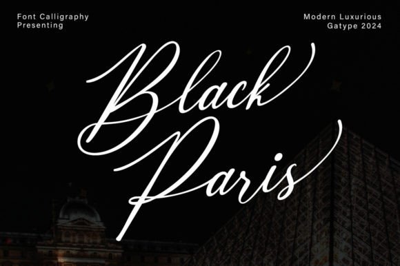 Black Paris Font for Web Design