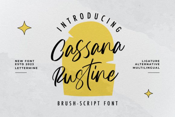 Cassana Rustin: Elegant Script Font