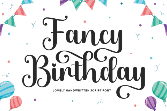 Fancy Birthday Font for Creative Projects