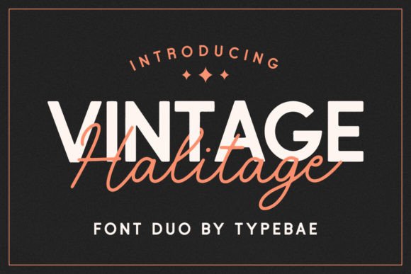 Halitage Duo: A Vintage Font for Modern Campaigns