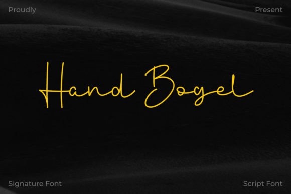 Hand Bogel Font for Elegant Design