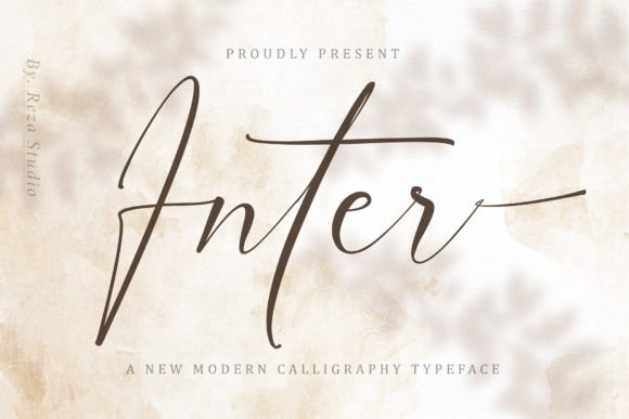 Inter: A Script Handwritten Font