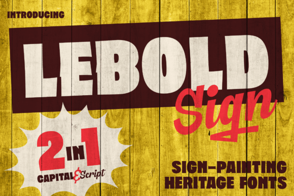 Lebold Sign: A Vintage Font for Modern Design