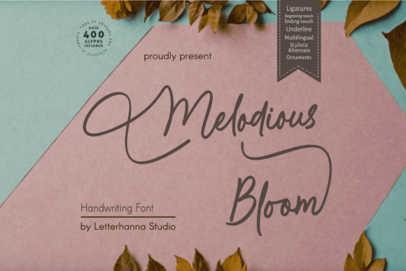 Melodious Bloom Font for Web Design