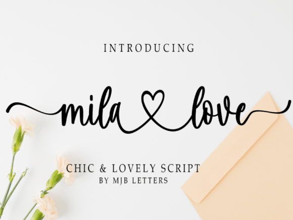 Mila Love Font for Elegant Campaigns