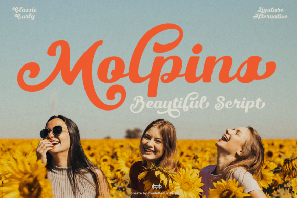 Molpins: A Script Font for Elegant Design