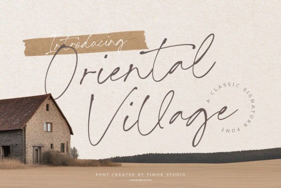 Oriental Village Font for Elegant Branding