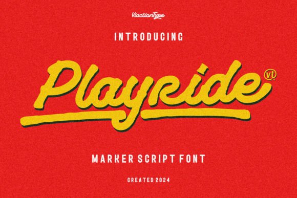 Playride Font: Vintage Script for Creative Projects