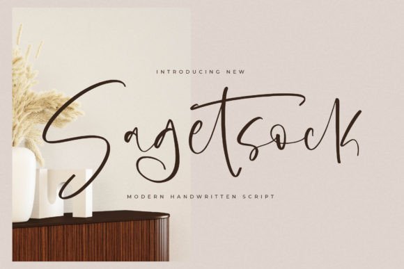 Sagetsock: A Luxe Script Font for Business Branding