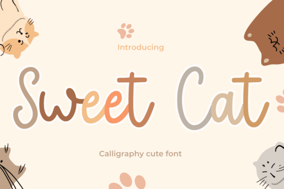 Sweet Cat Font: Elegant Script for Editorial Design