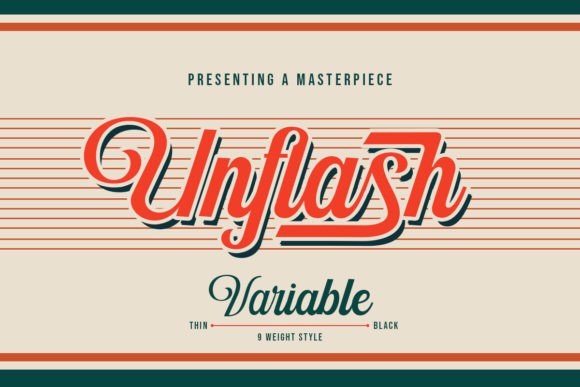 Unflash Font for Creative Projects