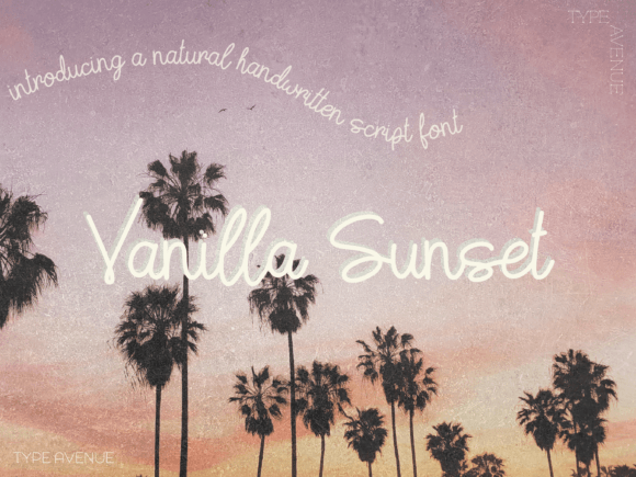 Vanilla Sunset Font Review