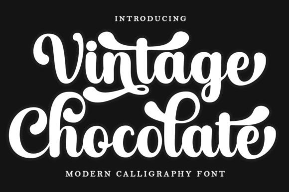 Vintage Chocolate Font for Creative Projects