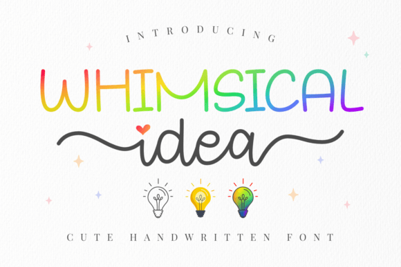 Whimsical Idea Font for Business Branding