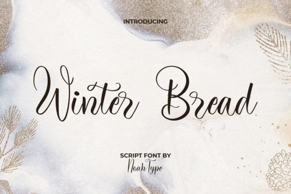 Winter Bread Font for Creative Design