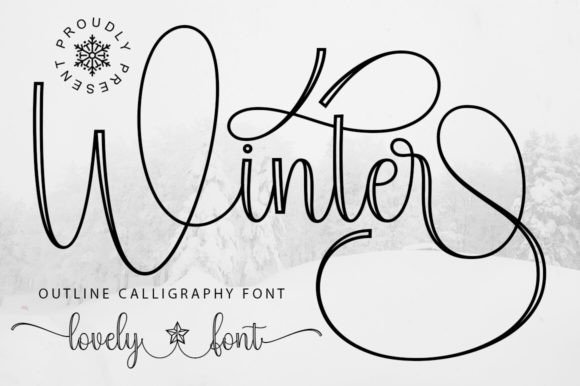 Winter Outline Font Review